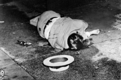 Shot Dead: Body of Dominick Didato. Elizabeth Street, New York, 1936. By Weegee (Arthur Fellig).