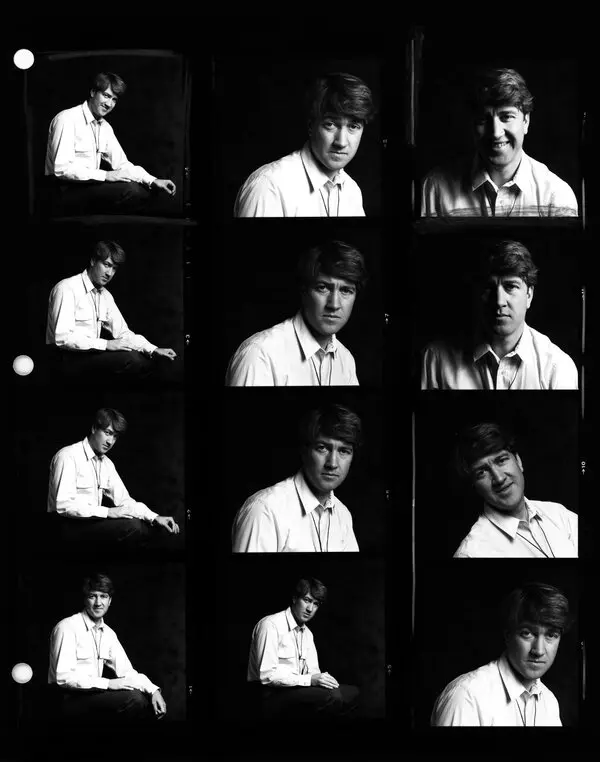 contact sheet David Lynch